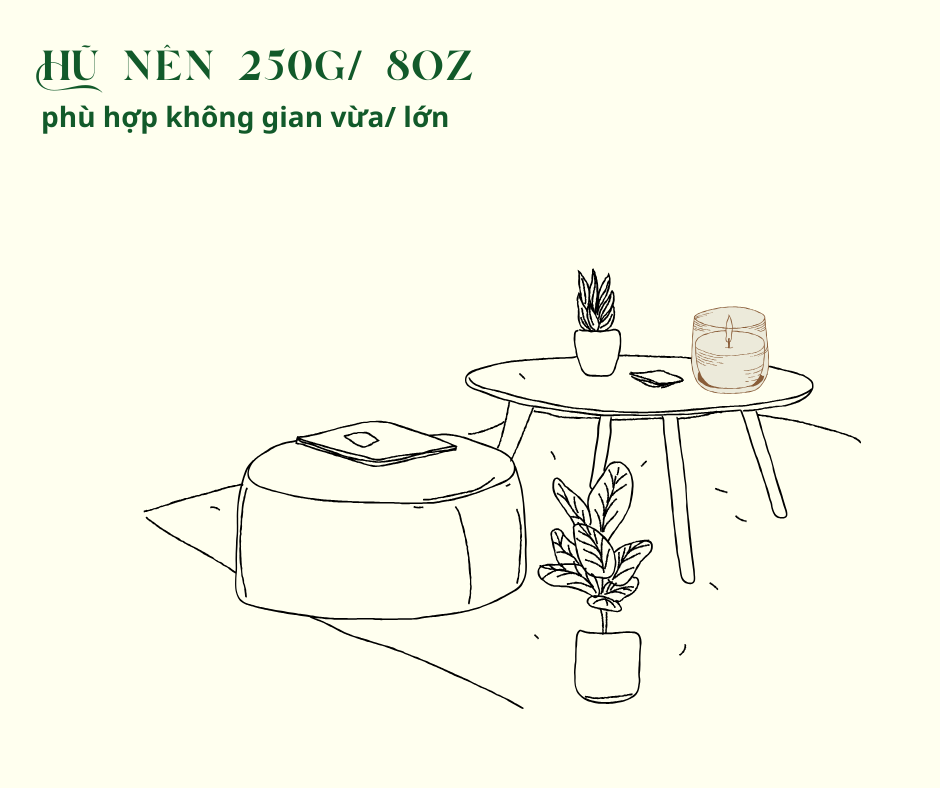 Nến Thơm Cao Cấp Aroma Forest 250g- Hương lá phong Sweet Fall