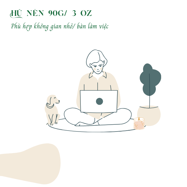 Nến Thơm Cao Cấp Aroma Forest 90g- Hương lá phong Sweet Fall